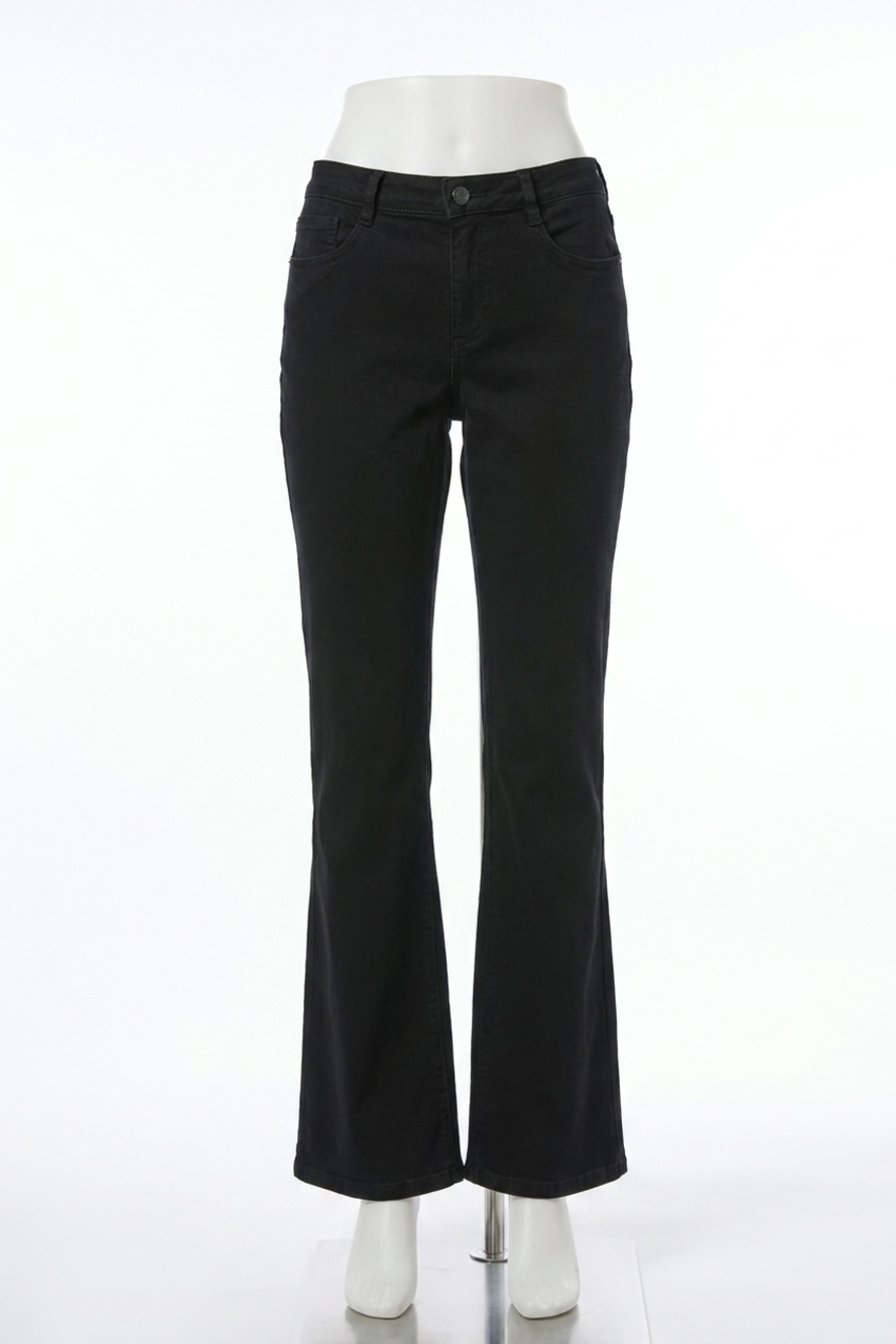 NEW JOSEPH RIBKOFF brooke classic bootcut stretch jeans in black